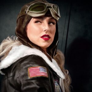 Blouson aviateur porté par une personne dans un cadre urbain chic
