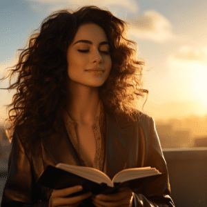 Femme charismatique partageant des conseils sur le rayonnement personnel