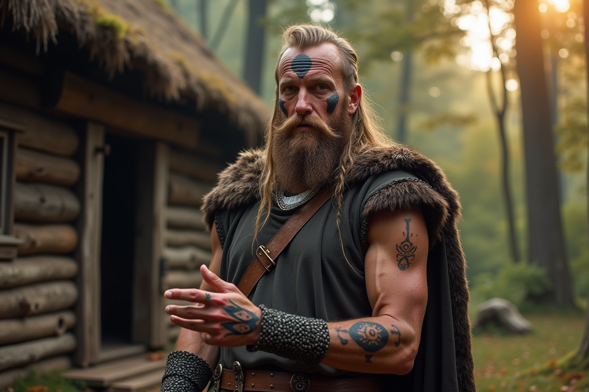 maquillage viking