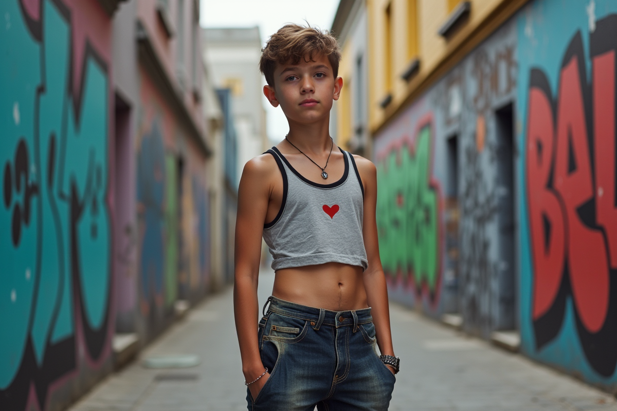 garçon crop-top