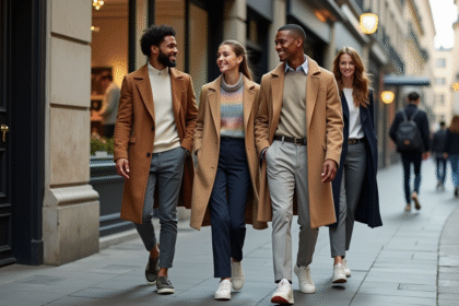 Groupe de jeunes adultes mode parisienne 2025