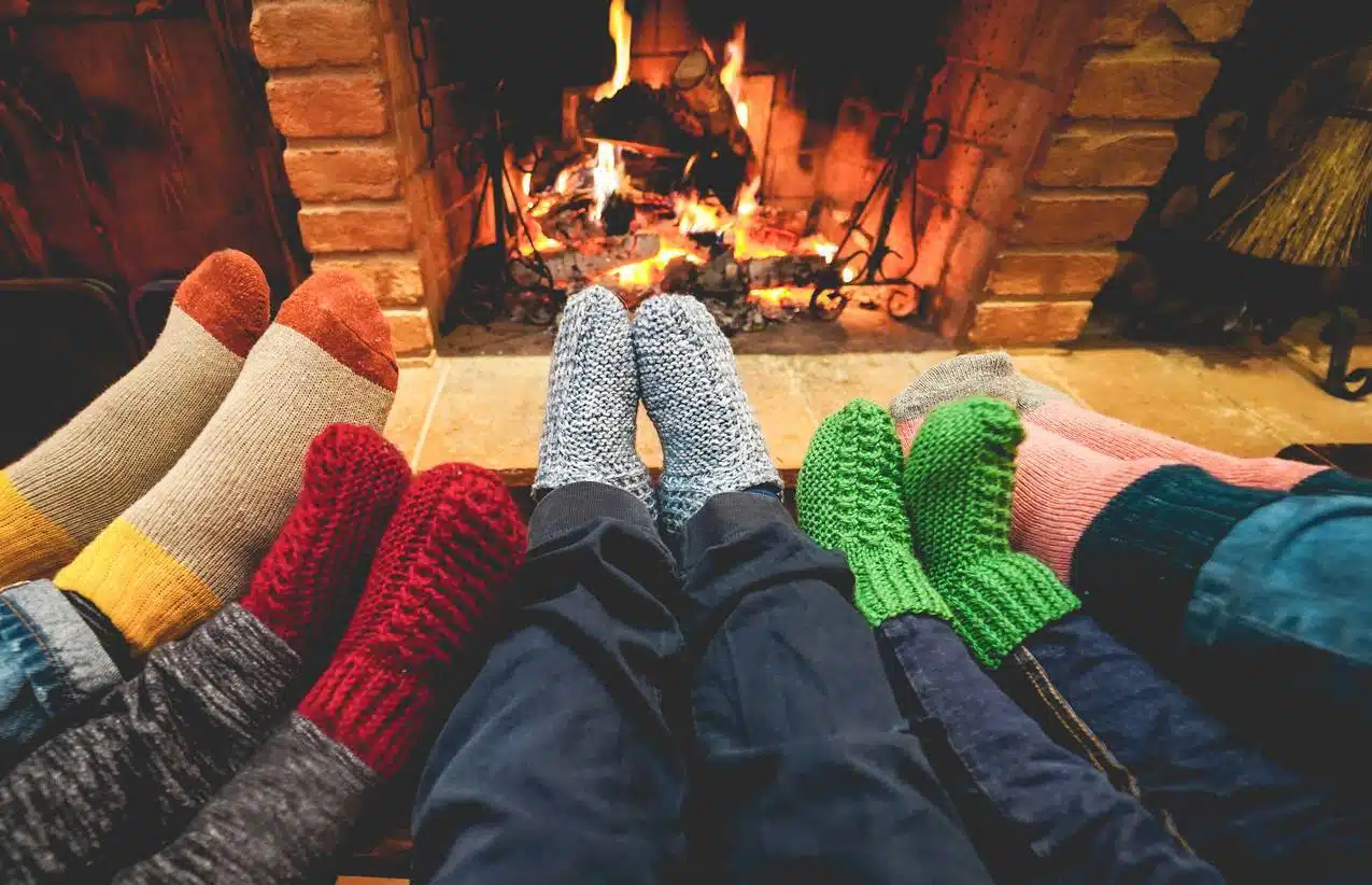 chaussettes chaudes femme cadeau Noël